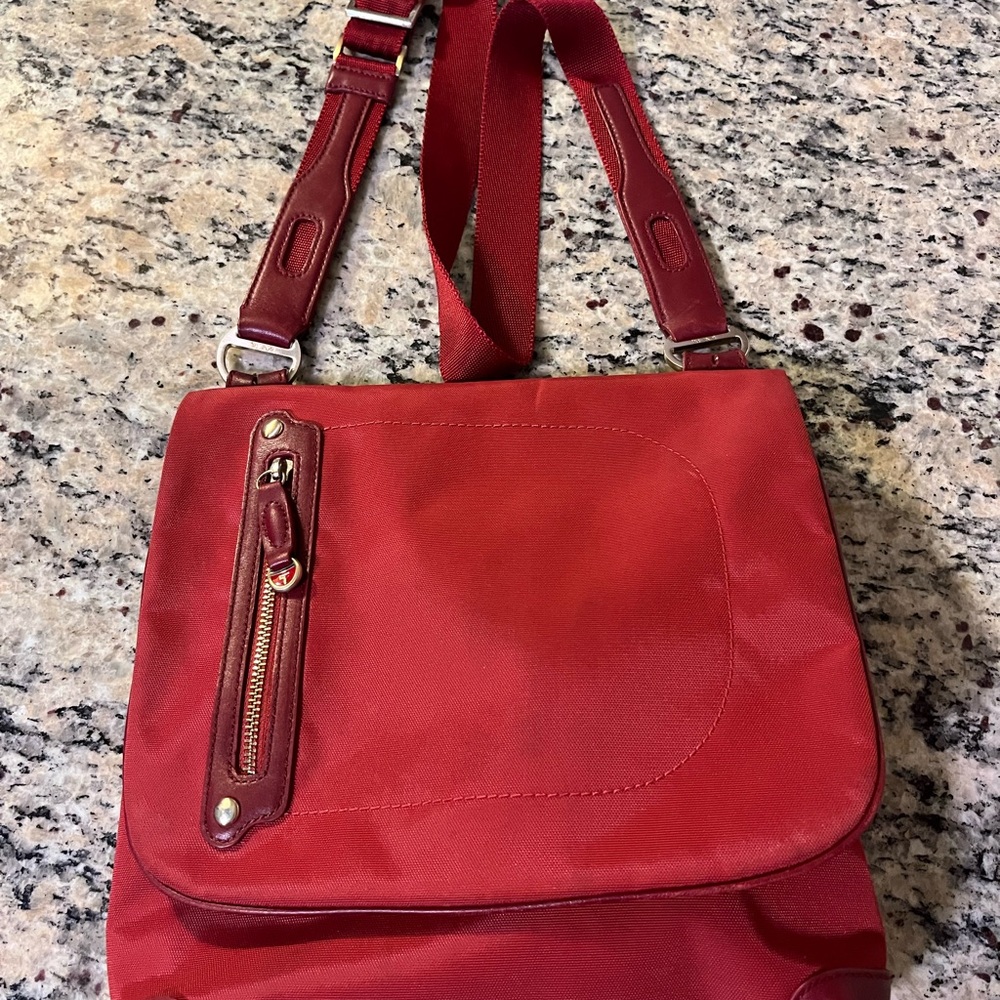 Tumi Vibrant Red Crossbody Bag - Picture 2 of 14